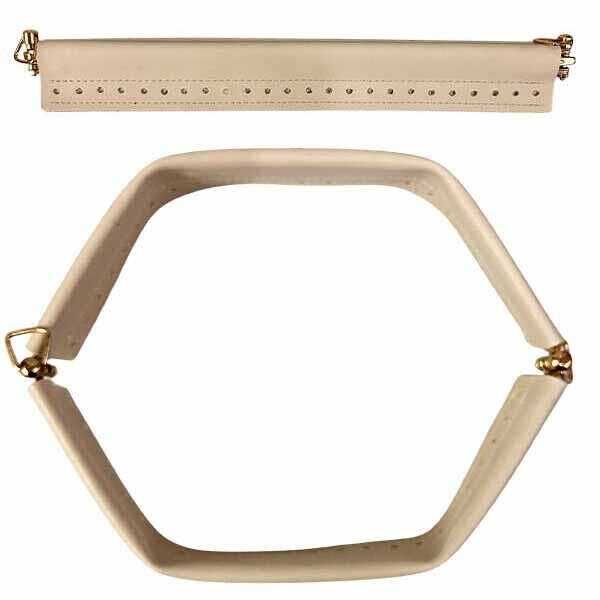 Yaylı Derili Gizli Çanta Burs 28cm-30cm Vizon-Gümüş