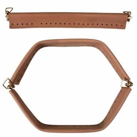 Yaylı Derili Gizli Çanta Burs 28cm-30cm Taba-Gold