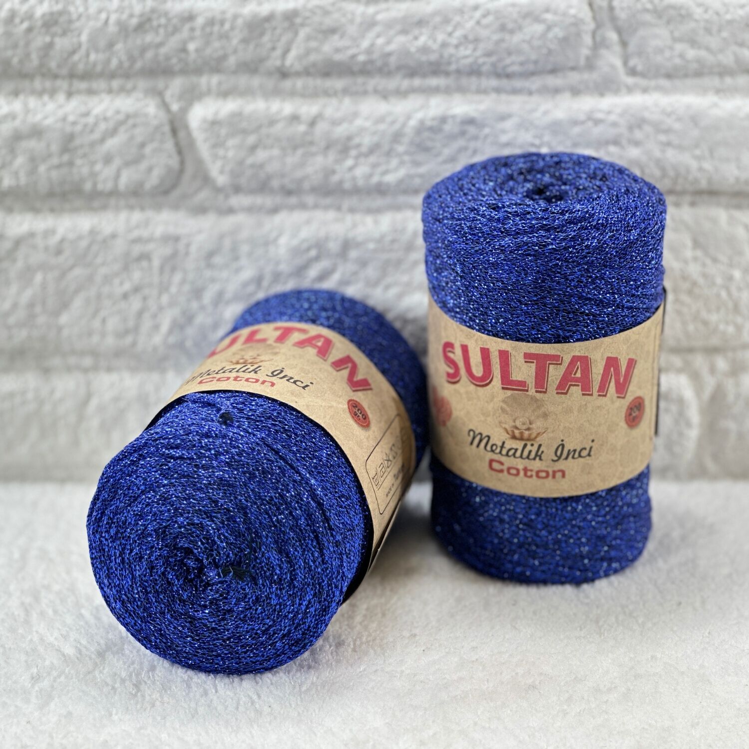 Sultan Metalik İnci Cotton 3mm 200gr 230mt Saks Mavi