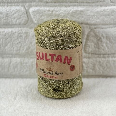 Sultan Metalik İnci Cotton 3mm 200gr 230mt Gold Siyah 109