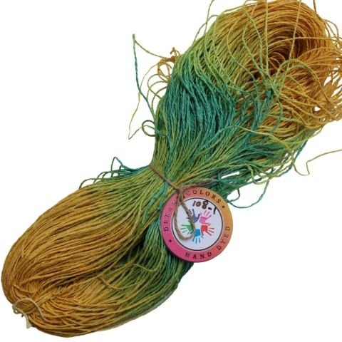 Dream Color Batik Kağıt İp Çile 108-04 342gr Hardal-Fıstık-Turkuaz