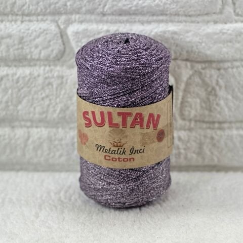 Sultan Metalik İnci Cotton 3mm 200gr 230mt Lila 108