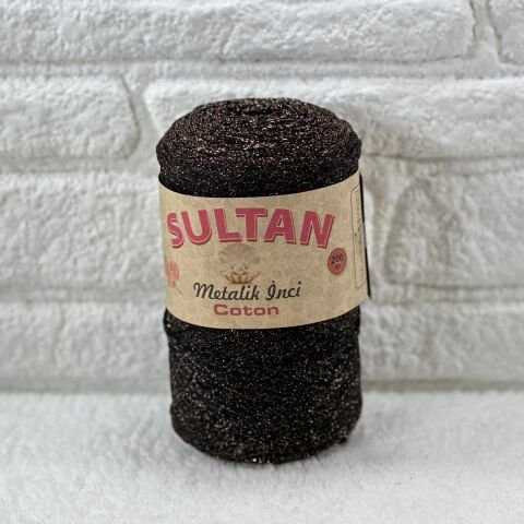 Sultan Metalik İnci Cotton 3mm 200gr 230mt Siyah Bronz 105