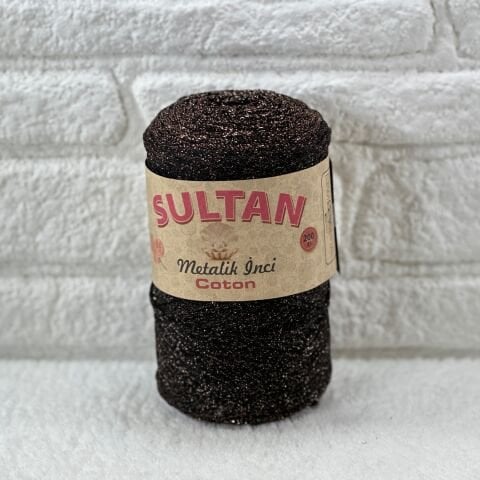 Sultan Metalik İnci Cotton 3mm 200gr 230mt Siyah Bronz 105