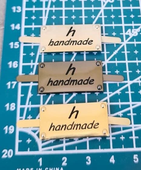 Metal Handmade Dikdörtgen Gold