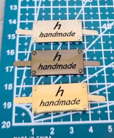 Metal Handmade Dikdörtgen Gümüş