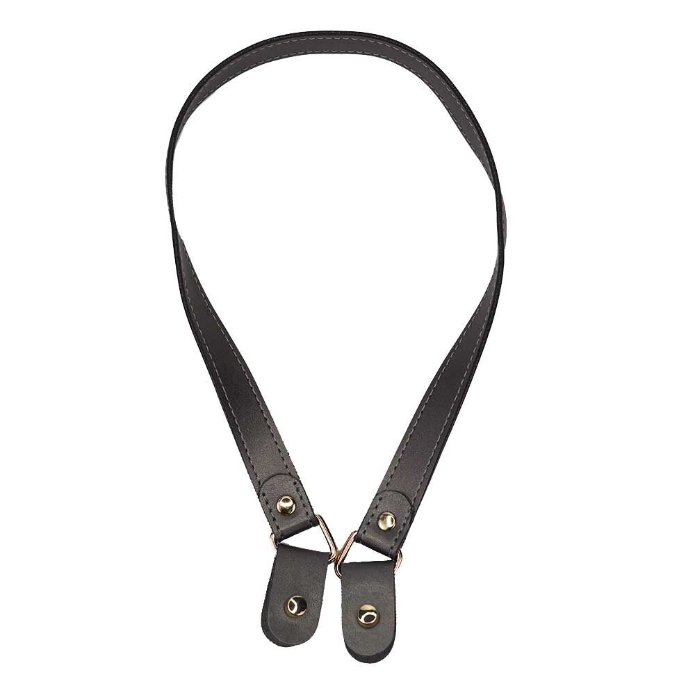 Halterli Çift Kat Çanta Askısı Siyah