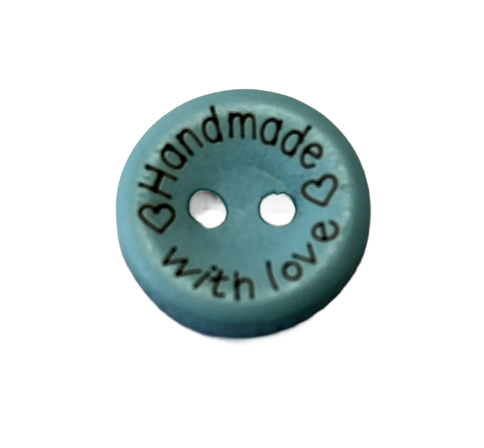 Ahşap Düğme Renkli HandMade 24'' Mavi