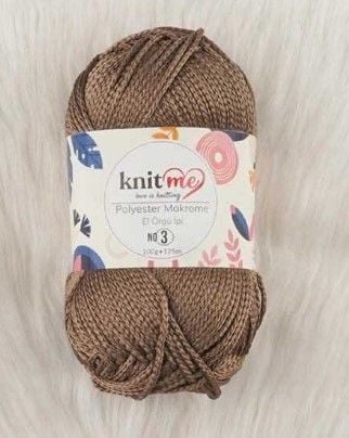 Knit Me Polyester Makrome No: 3mm 100gr 832