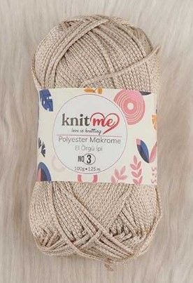 Knit Me Polyester Makrome No: 3mm 100gr 805