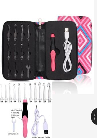 Sultan Cüzdanlı Işıklı Ucu Değişen Tığ Seti 11 Boy