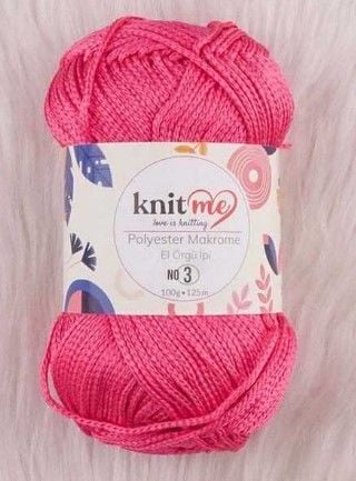 Knit Me Polyester Makrome No: 3mm 100gr 813