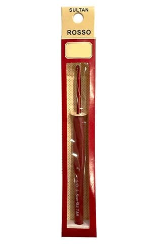 Sultan Rosso Kırmızı Silikon Saplı Tığ 6mm 10/0