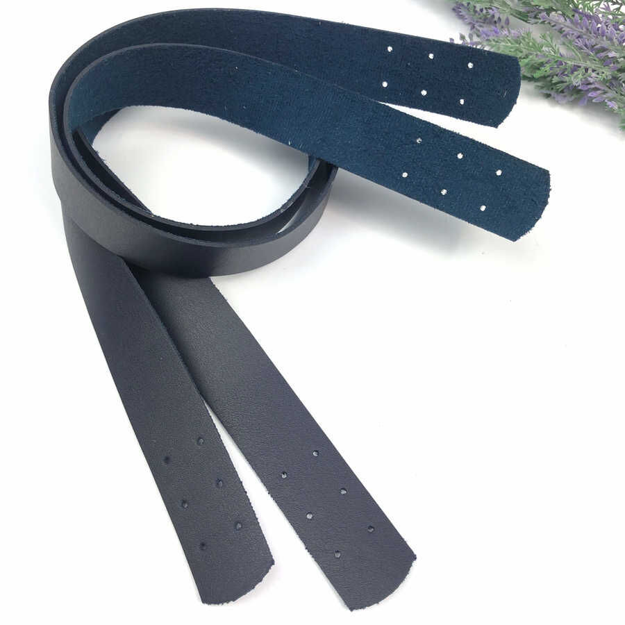 Suni Deri Spor Askı 70cm Lacivert