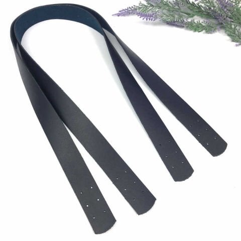 Suni Deri Spor Askı 70cm Lacivert