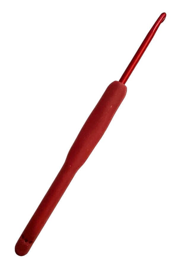 Sultan Rosso Kırmızı Silikon Saplı Tığ 4mm 7/0