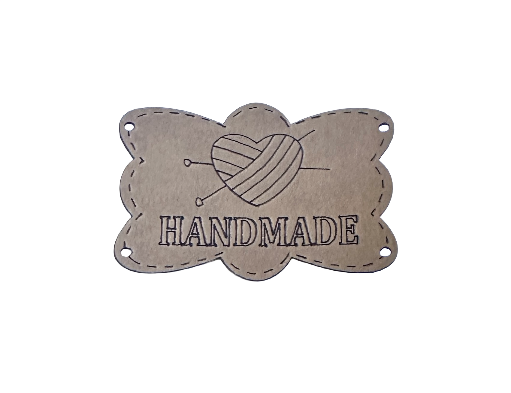 S.Deri Handmade 4,5x3,5cm Kahve