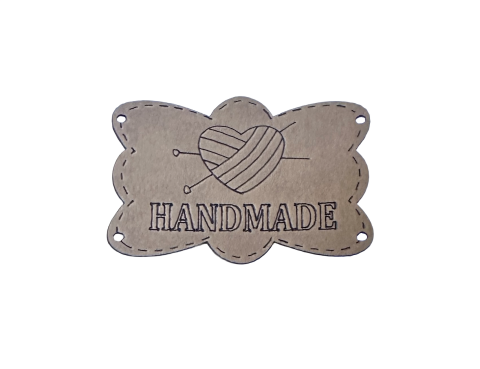 S.Deri Handmade 4,5x3,5cm Kahve