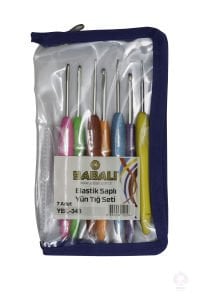 Yabalı 7li Örgü Tığ Set