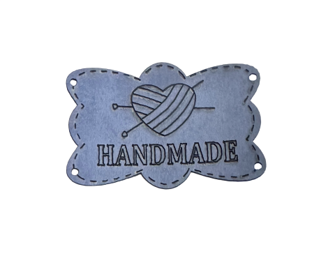 S.Deri Handmade 4,5x3,5cm Denim