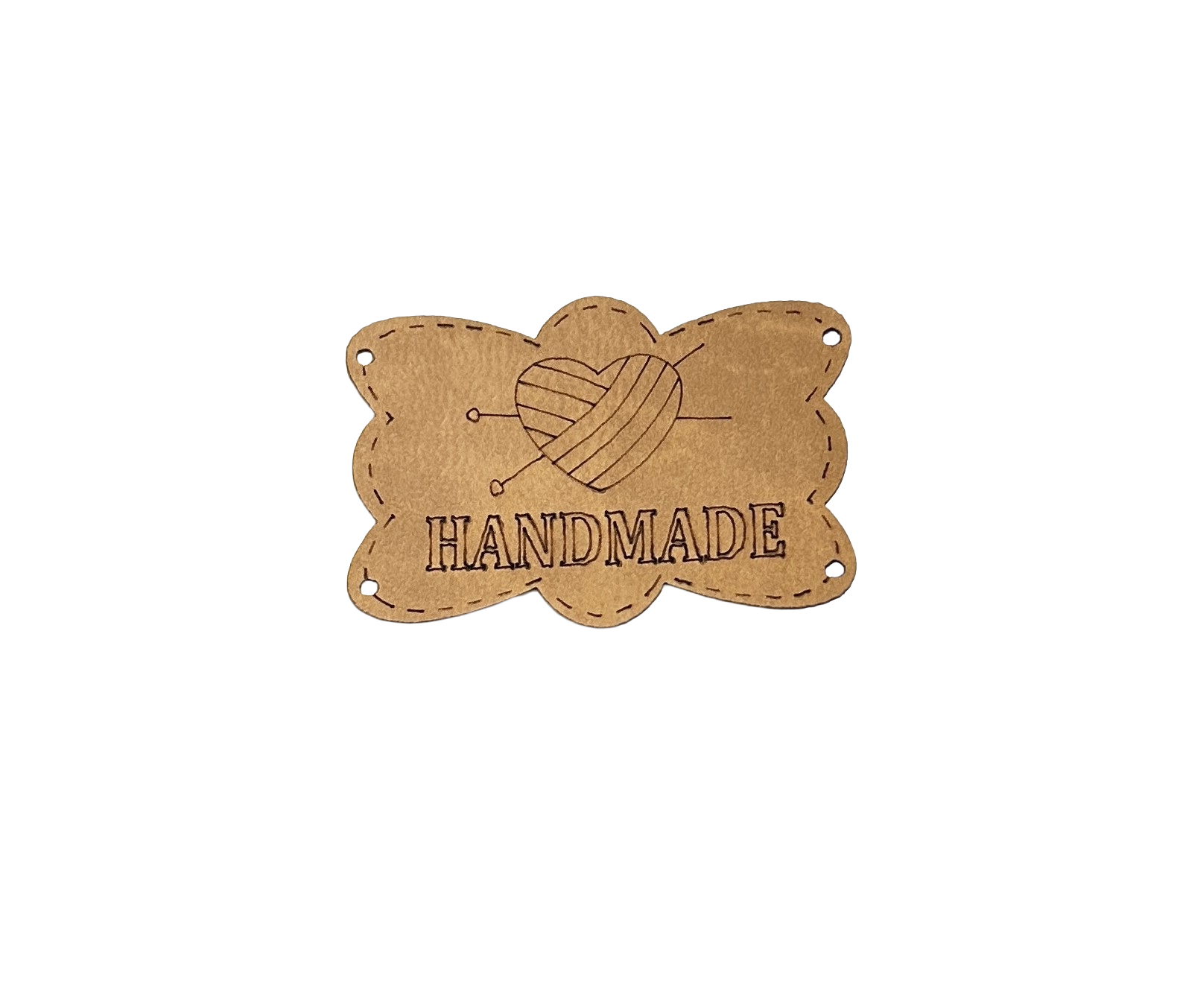 S.Deri Handmade 4,5x3,5cm Taba