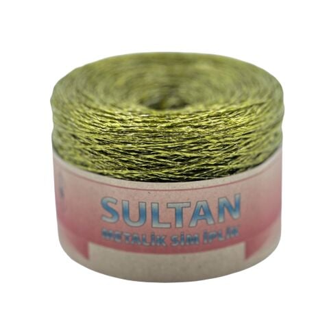 Sultan Metalik Sim İp 250gr Fıstık Yeşili 528