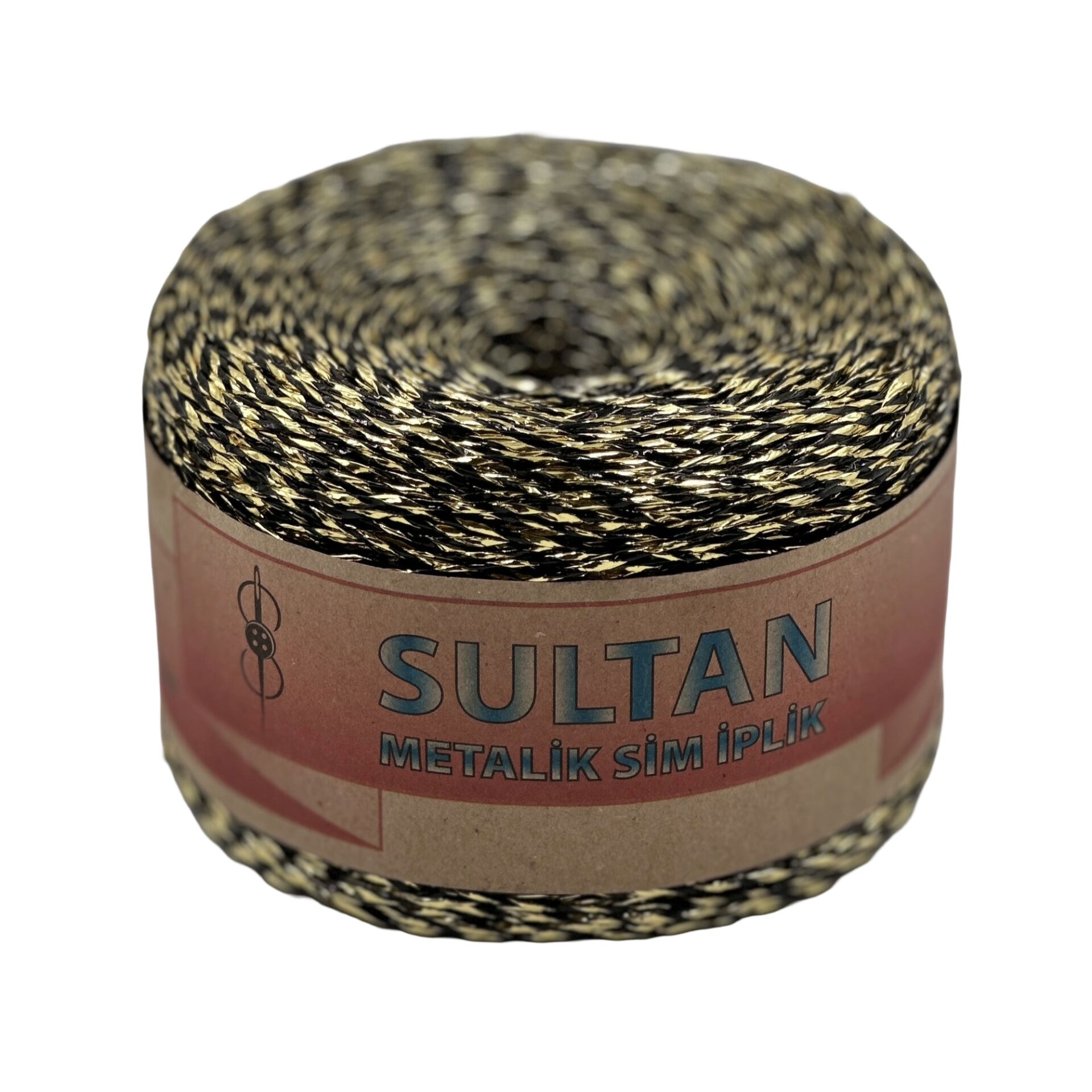Sultan Metalik Sim İp 250gr Siyah Gold 521