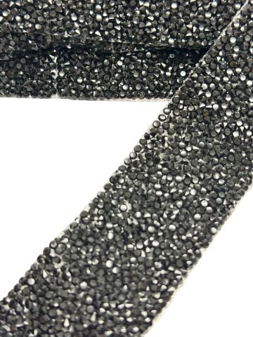 Taşlı Yapışkan Şerit 4cm 1mt Siyah