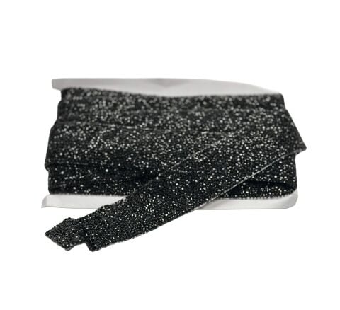 Taşlı Yapışkan Şerit 4cm 1mt Siyah