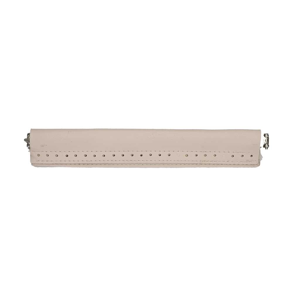 Yaylı Derili Gizli Çanta Burs 20cm-27cm Krem