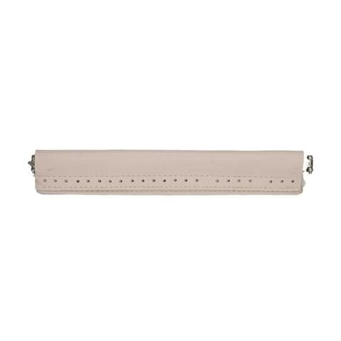 Yaylı Derili Gizli Çanta Burs 20cm-27cm Krem