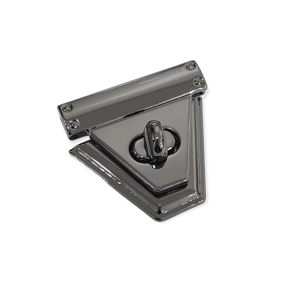 Çanta Kapama Klipsi Büyük Üçgen Siyah