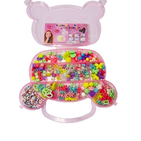 Boncuk Seti Pembe Ayıcık Kutulu Boncuklar No:13