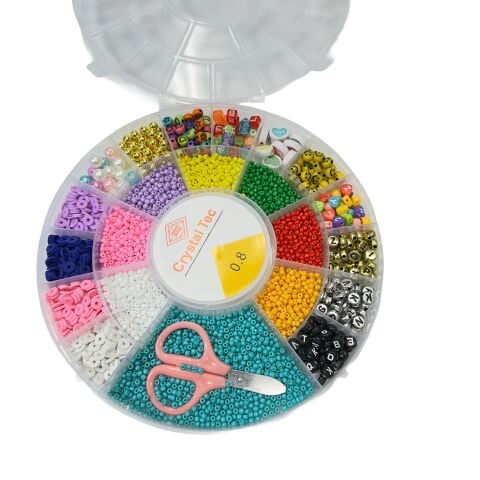 Boncuk Seti Yuvarlak Harf İnci Cam Boncuk No:5