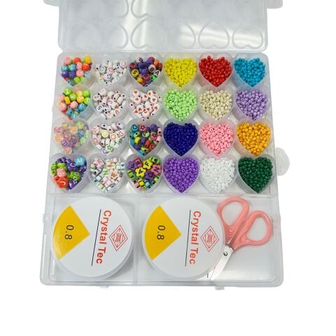 Boncuk Seti Cam Boncuk Harf No:1