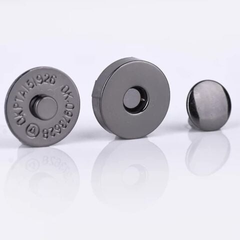 Rivetli Mıknatıslı ÇıtÇıt 14mm Antrasit Siyah