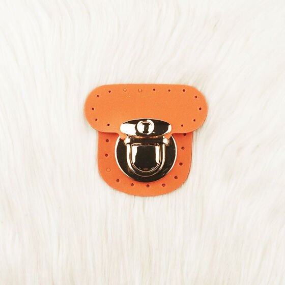 Suni Derili Kurbağa Kilit Turuncu