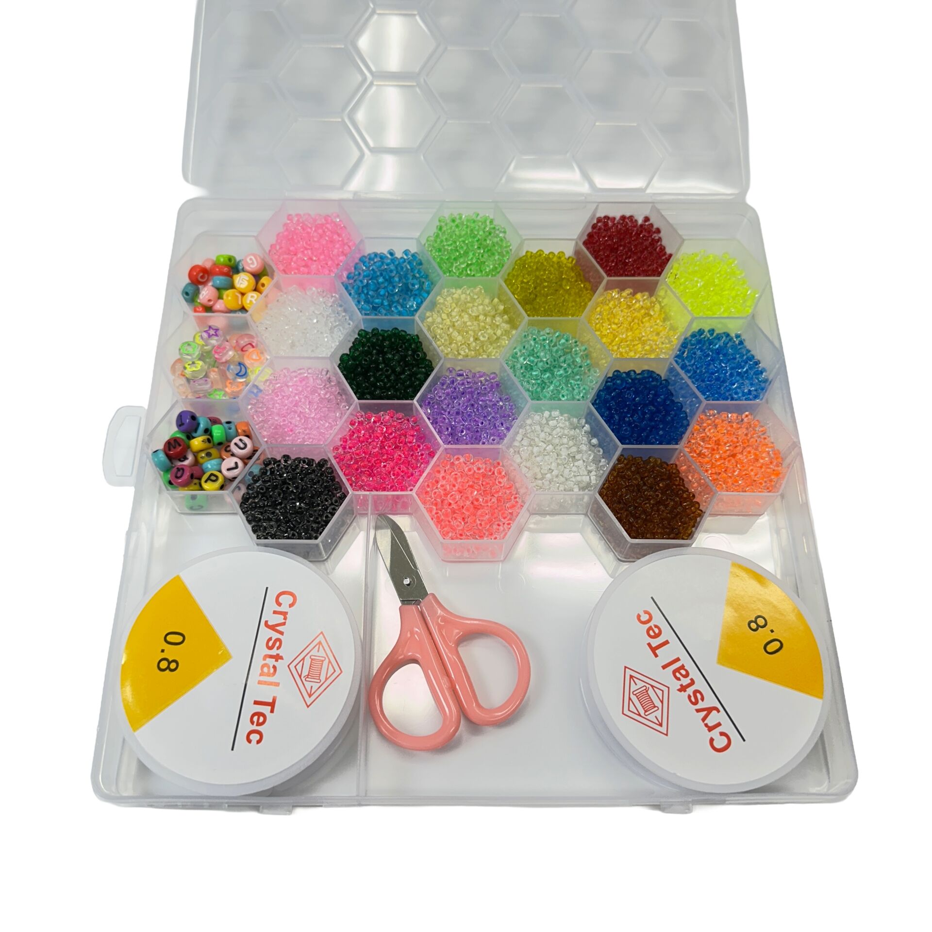 Boncuk Seti Petek Boncuk Bölmeli Kutu No:10