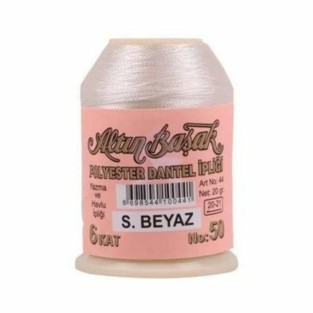 Altınbaşak 20gr Dantel İpliği Şeker Beyazı