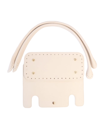 Özel Derili Beymen Modeli  Set 26x19cm Kapak 25x12cm Taban 55cm Çift Sap Krem