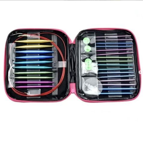 Sultan Fuşya Çantalı Değiştirilebilir Misinalı Şiş Seti