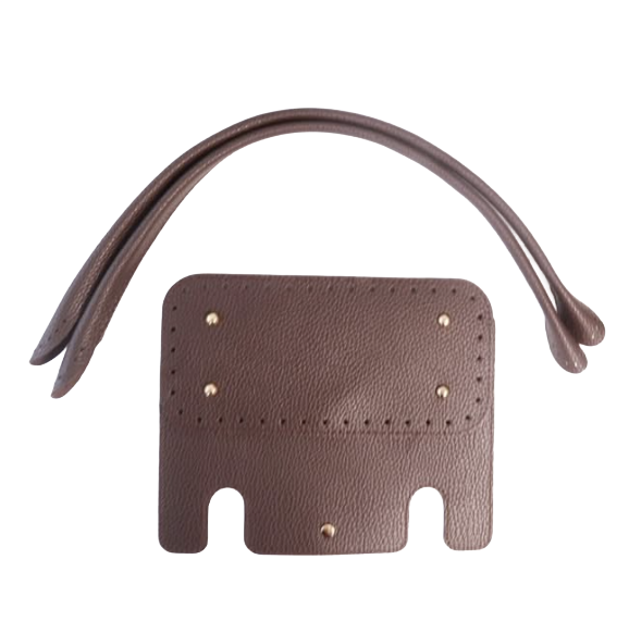 Özel Derili Beymen Modeli  Set 26x19cm Kapak 25x12cm Taban 55cm Çift Sap Kahve