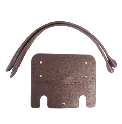 Özel Derili Beymen Modeli  Set 26x19cm Kapak 25x12cm Taban 55cm Çift Sap Kahve