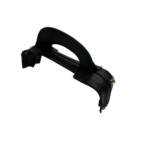 Suni Derili Tutmaçlı Gizli Burs 25cm Gold Askılıklı Siyah