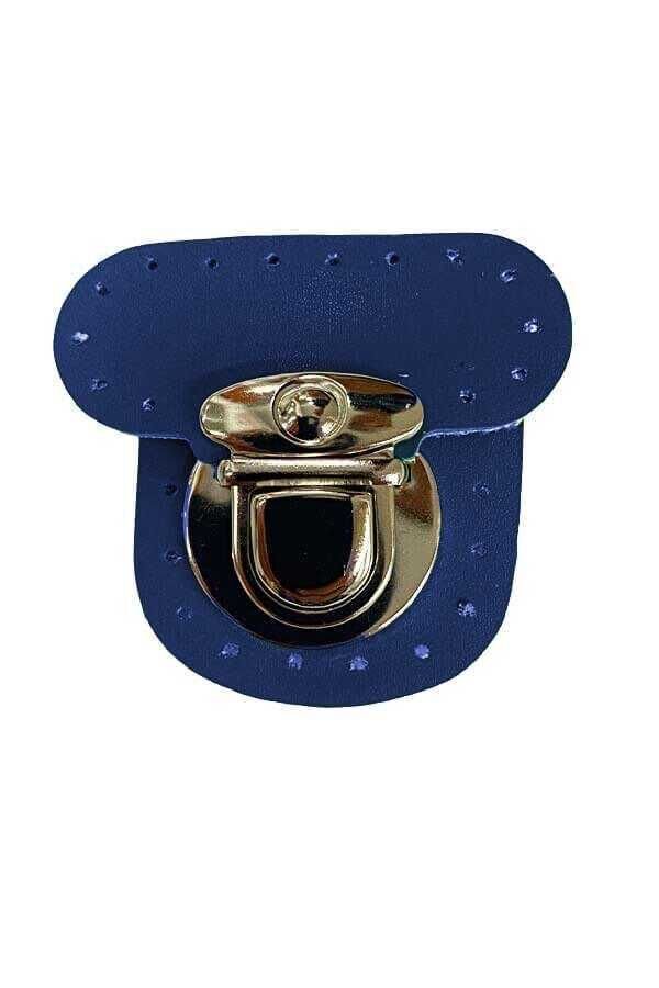 Suni Derili Kurbağa Kilit Mavi