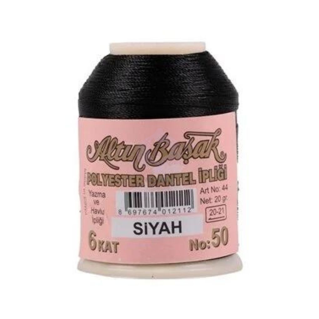Altınbaşak 20gr Dantel İpliği Siyah