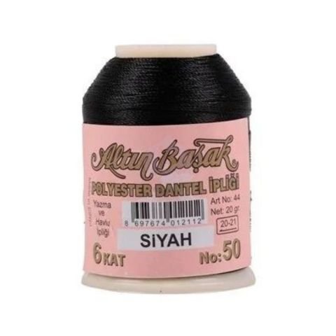 Altınbaşak 20gr Dantel İpliği Siyah