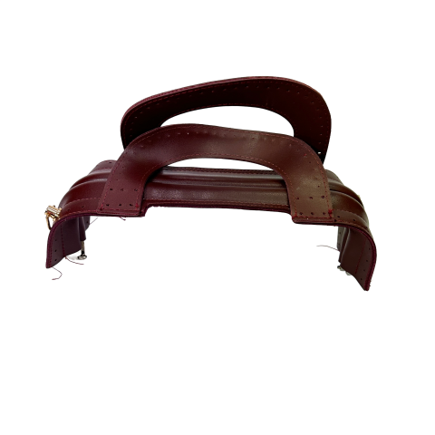 Suni Derili Tutmaçlı Gizli Burs 25cm Gold Askılıklı Bordo