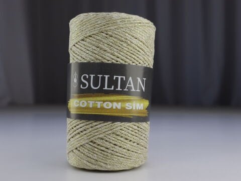 Sultan Cotton Sim 250gr Ekru-Altın Sim 201