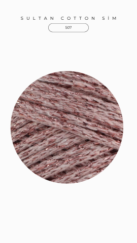 Sultan Cotton Sim 250gr Pudra-Gülkurusu Sim 507